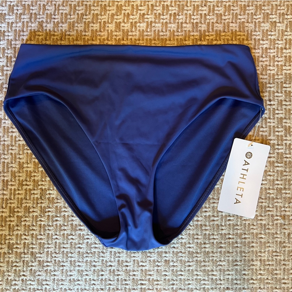 🆕 Athleta 💜 High Rise Swim Bottom in Dusk